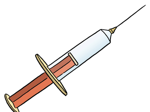 Illustration einer Spritze