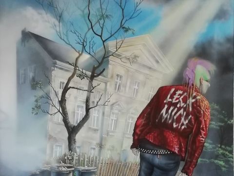 Reinhart Hevicke, „Punker“, Öl auf Holz, 1991 (Bild: Frank Wegner-Büttner)