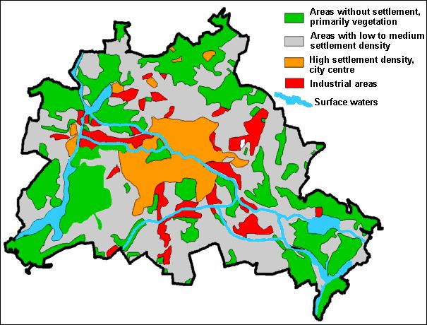 Fig. 4: Simple Diagram of the Urban Structure of Berlin