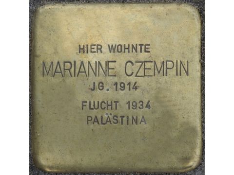 Stolperstein Marianne Czempin (Bild: Stolpersteine-Initiative CW, Hupka)