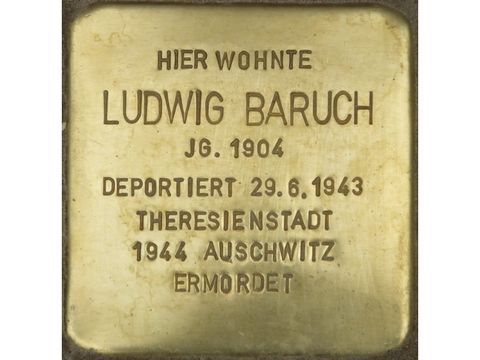 Stolperstein Ludwig Baruch (Bild: Stolpersteine-Initiative CW, Hupka)