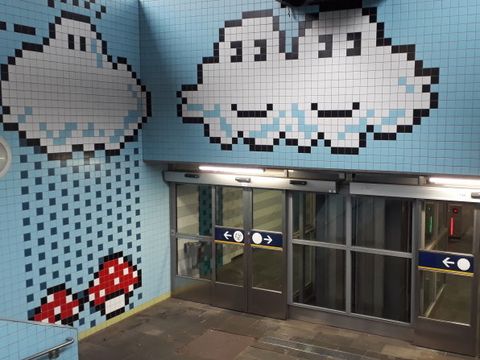 Kunst in der U-Bahn steigert das seelische Wohlbefinden (Bild: Maren H.)