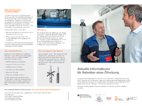 Informationen für Betreiber einer Ölheizung
