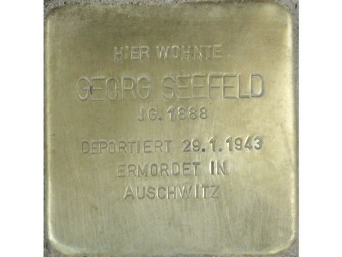 Stolperstein Georg Seefeld (Bild: Stolpersteine-Initiative CW, Hupka)