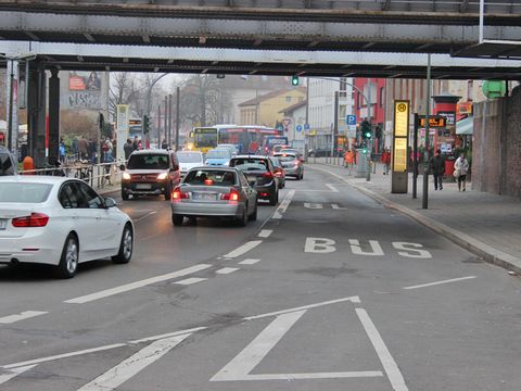 Verkehrssituation Bahnhof Mahlsdorf