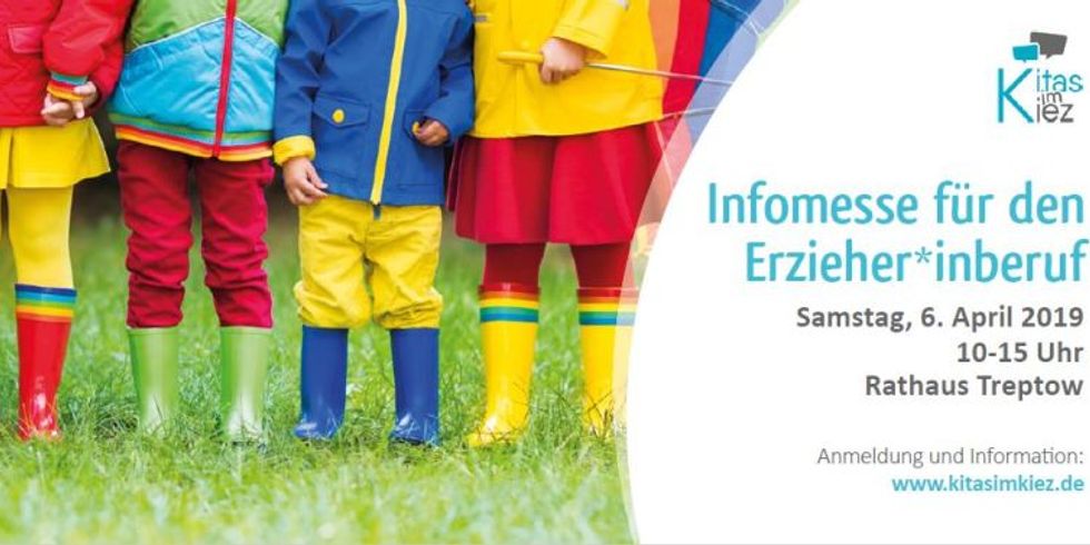 Flyer zur Infomesse für den Beruf der Erzieherin/ des Erziehers