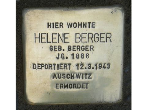 Stolperstein Helene Berger (Bild: Stolpersteine-Initiative CW)