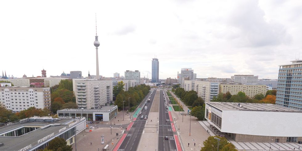 Karl-Marx-Allee, Luftbild