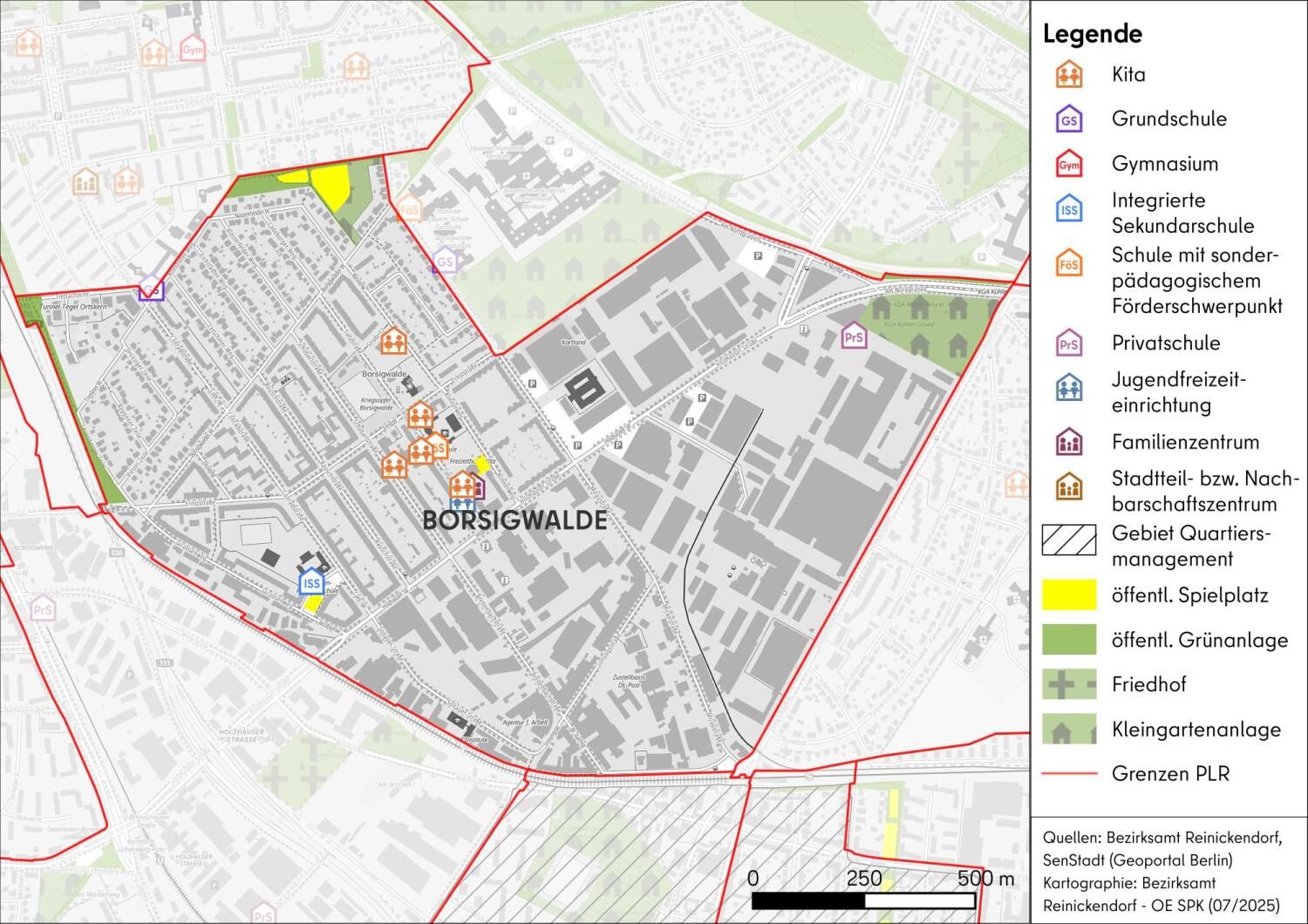Karte PLR Borsigwalde