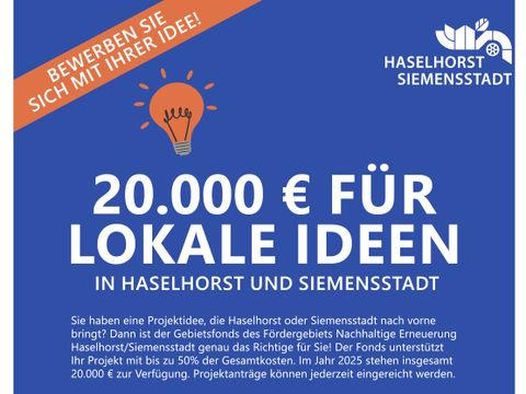 Verfügungsfonds Haselhorst/Siemensstadt Plakat 2025