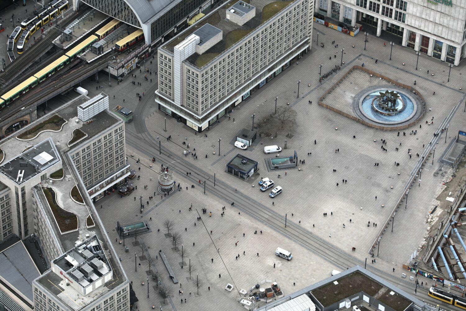 Luftbild der Alexwache