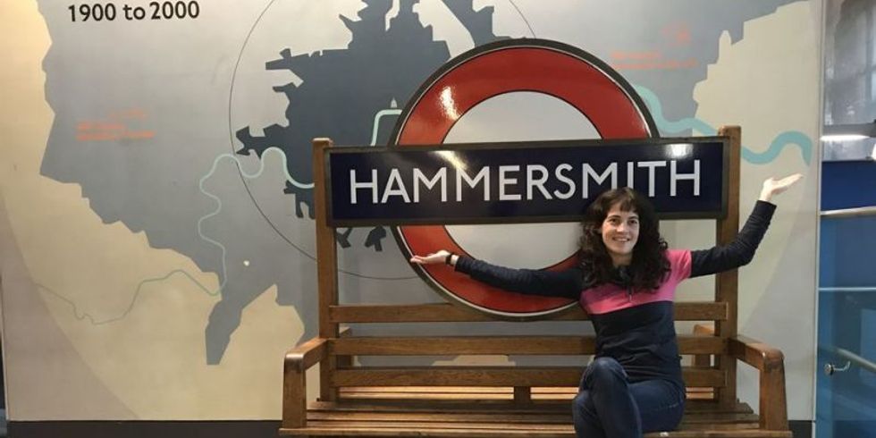 Hammersmith Tube Station sign