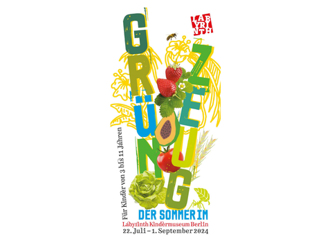 Plakat mit der Aufschrift Grünzeug