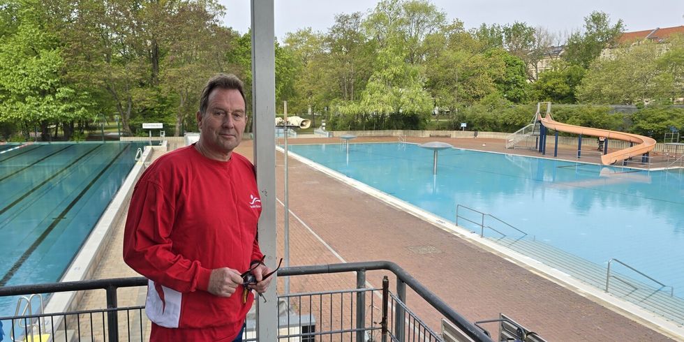 Thomas Halle hat oben vom Turm einen guten Überblick