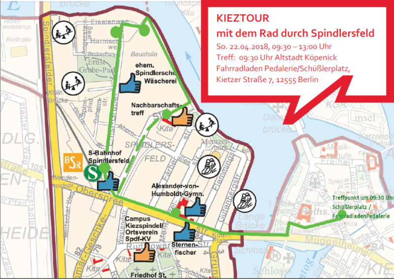 Bild vom Flyer Kieztour 22.04.2018 Spindlersfeld