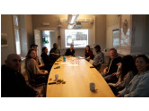 Vorstellung meiner Arbeit in der Teamsitzung (Bild: Maren H.)