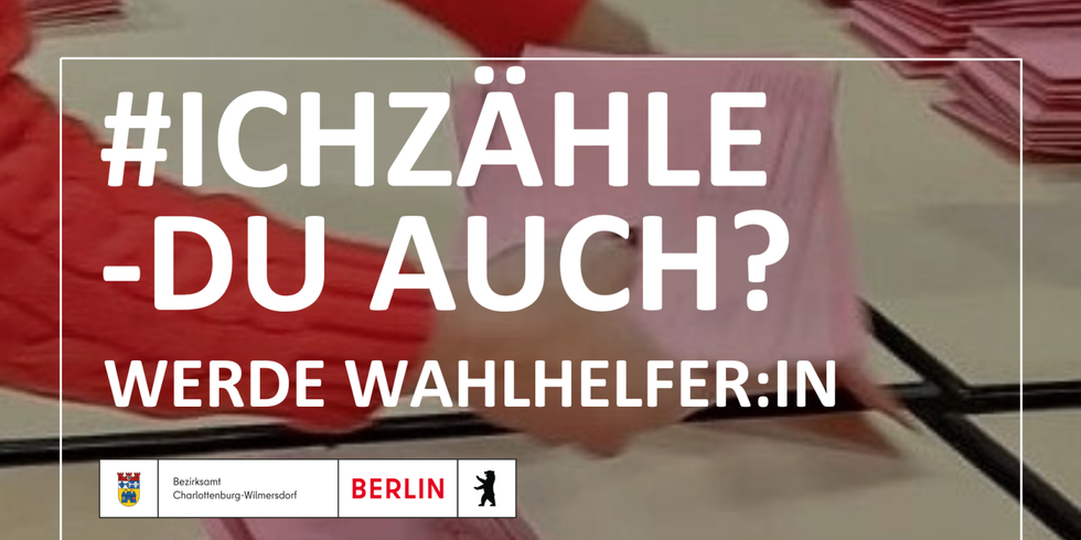 Ich zähle - du auch - Aufruf Wahhelfer
