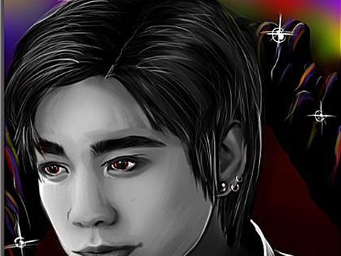 Zeichnung eines jungen Mannes