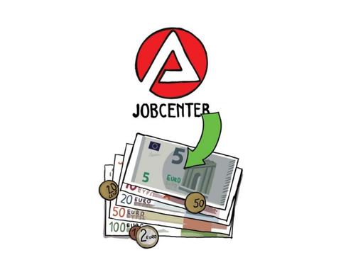 Piktogramm Jobcenter Geld
