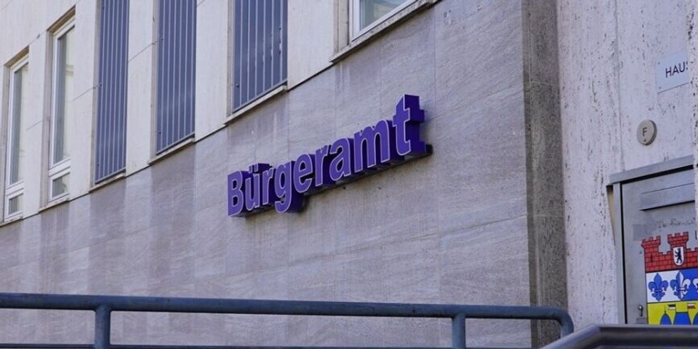 Bürgeramt Schriftzug