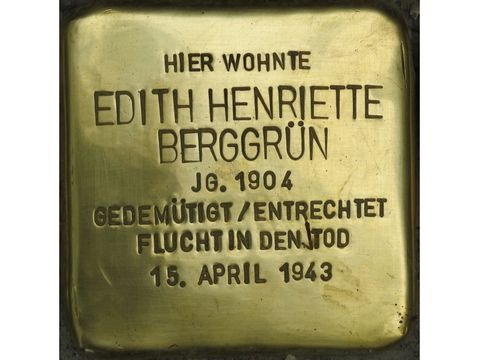 Cicerostraße 56 Edith Henriette Berggrün