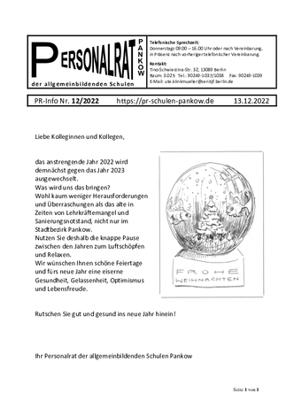 12/2022: Weihnachtswunsch