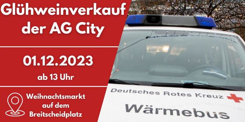 Karitativer Glühweinverkauf der AG City auf dem Breitscheidplatz