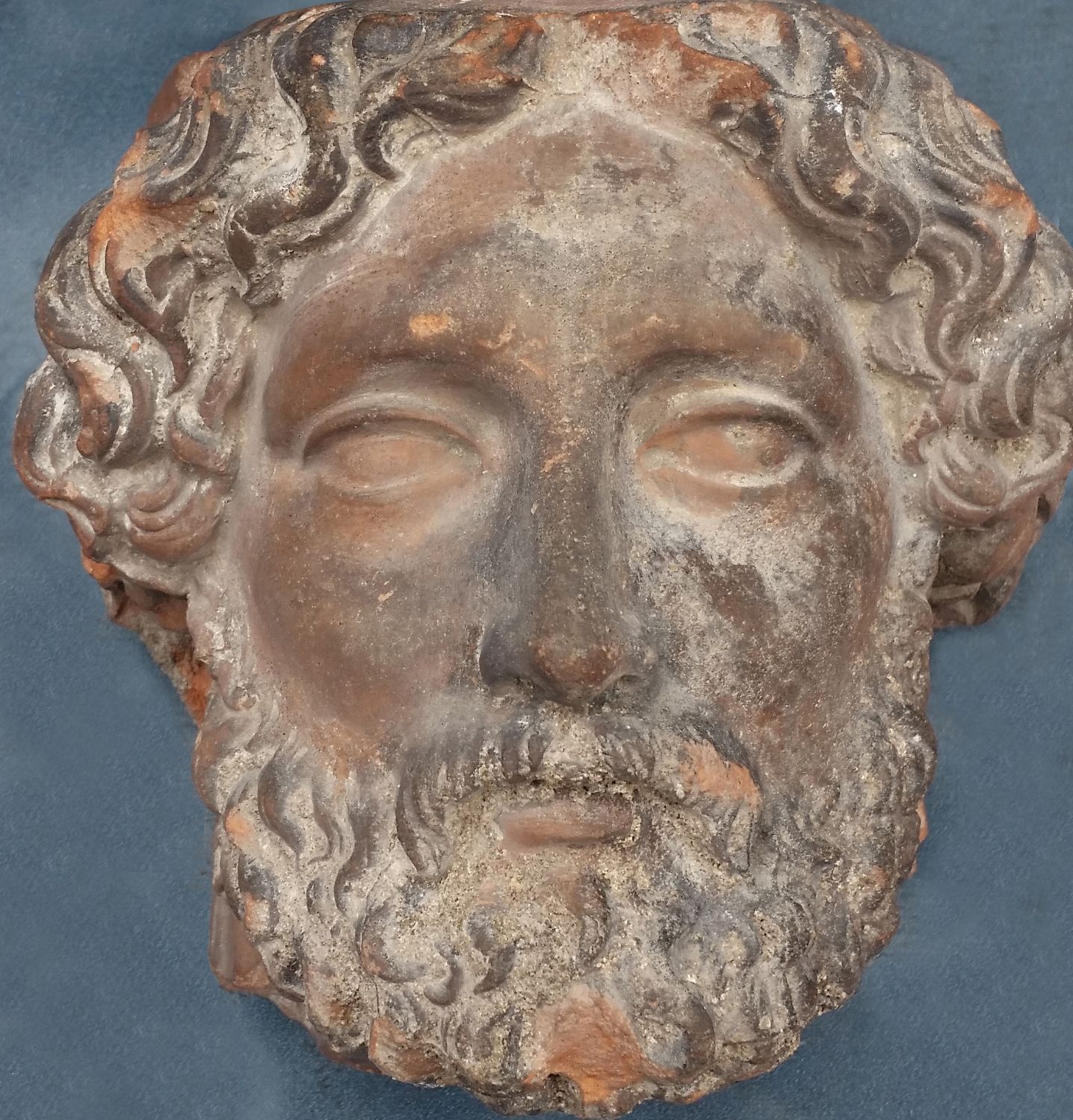 Kopf des Poseidon, Terrakotta, von Grabung Bauakademie 2021