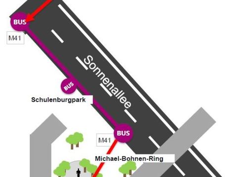 Weg zur Sonnenallee 318