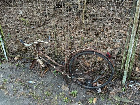 Schrottrad auf öffentlichem Straßenland (Bild: BA Reinickendorf)