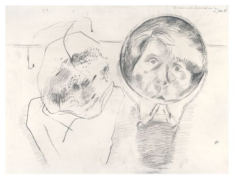 Maria Lassnig Ich rasier mich nur einmal