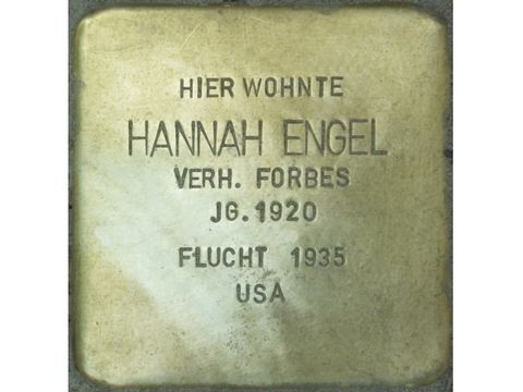 Stolperstein Hannah Engel (Bild: Stolpersteine-Initiative CW, Hupka)