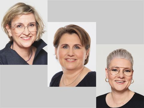Irene Dittrich, Julia Schröder-Moritz und Melanie Jung