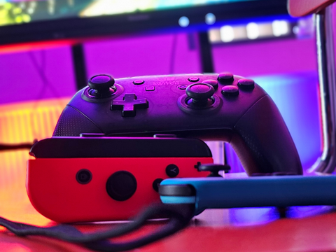 Joysticks in Nahaufnahme