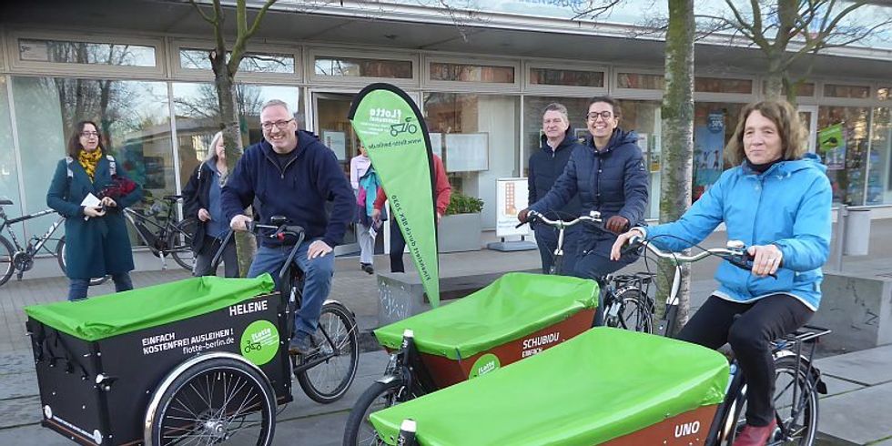 "Flotte kommunal" - Ausleihstart für Lastenräder im Bezirk quer