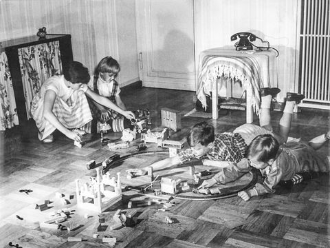 Living room in a high-rise on Strausberger Platz