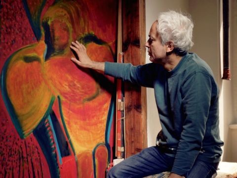 resiART bietet eine große Vielzahl an unterschiedlichsten Kunstworkshops an. Im Foto: Ercan Aslan (Bild: Akif Demirel)
