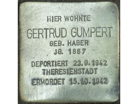 Stolperstein für Gertrud Gumpert