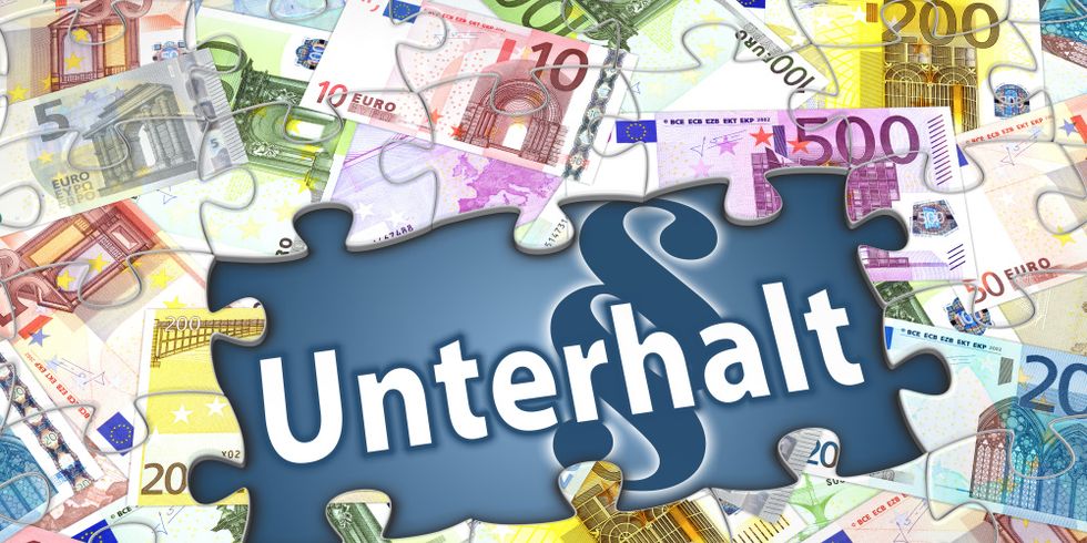 Unterhalt - Puzzle aus Geldscheinen