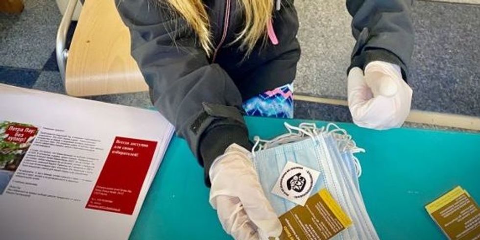 Verteilung der Masken im Bezirk Marzahn-Hellersdorf