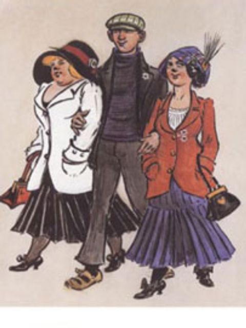 Berliner Kinder, 1911 (Feder und Aquarell)