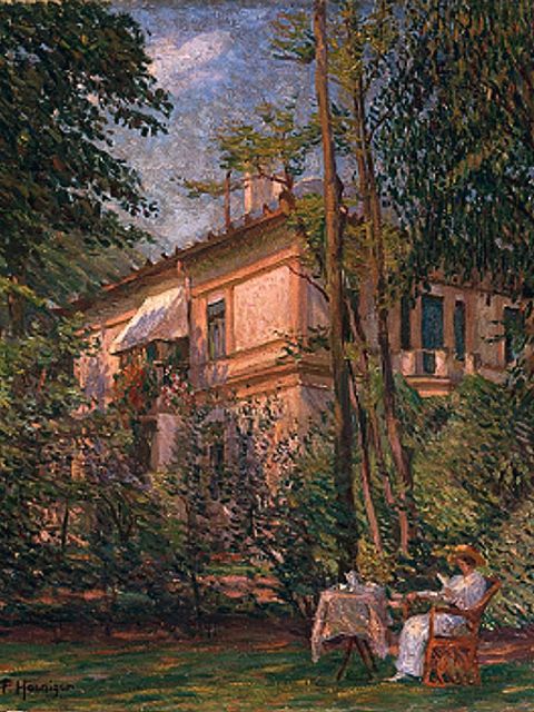 Das Gemälde Villa Goldschmidt von Paul Hoeniger (Bild: fineArtimages)
