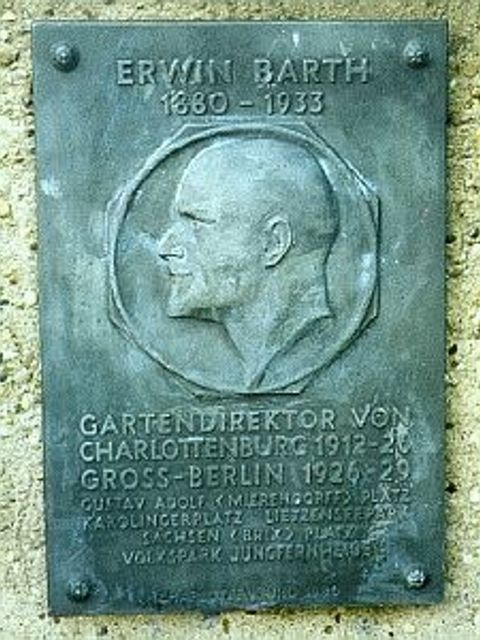 Gedenktafel für Erwin Barth, Foto: Ute Nitsch