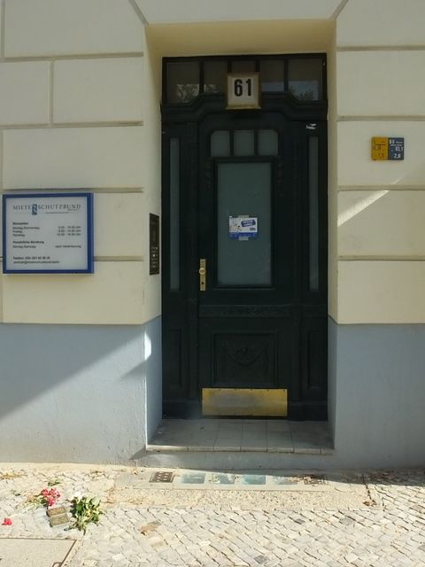 Hausansicht Konstanzer Str. 61 (Bild: Stolpersteine-Initiative CW, Hupka)