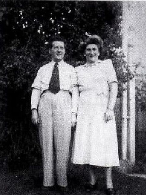 Simon Wellner mit seiner 2. Frau, Melbourne 1952 (Bild: Privatbesitz Dr. Evelyn Grollke)