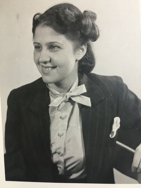 Irene Glaser, ungefähr 1940.
