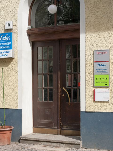 Hauseingang Droysenstr. 15