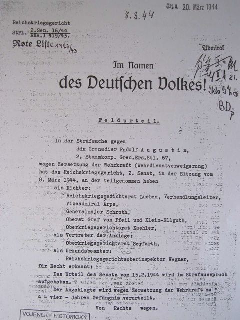 Urteil Rudolf Augustin Seite 1