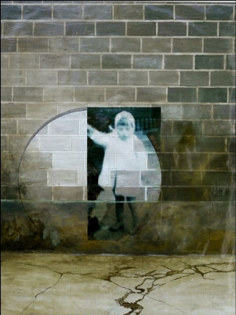Bärbel Utermarck 1943, „Bärbel“, Acryl/Collage 2012 Elke Acker