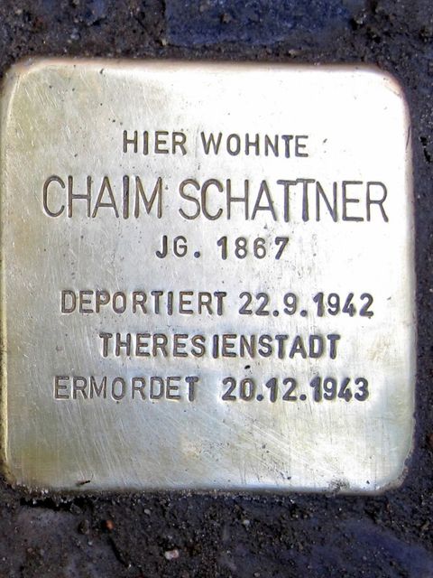 Stolperstein Chaim Schattner